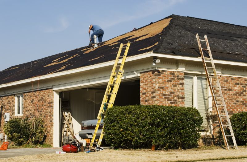 Repair Work on Damaged Roof